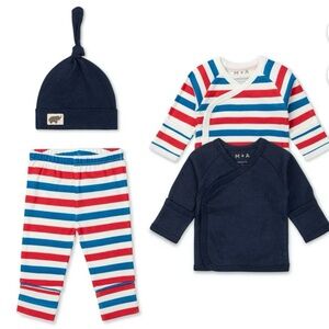 M+A by Monica + Andy Organic Cotton 4 Pc Set Preemie